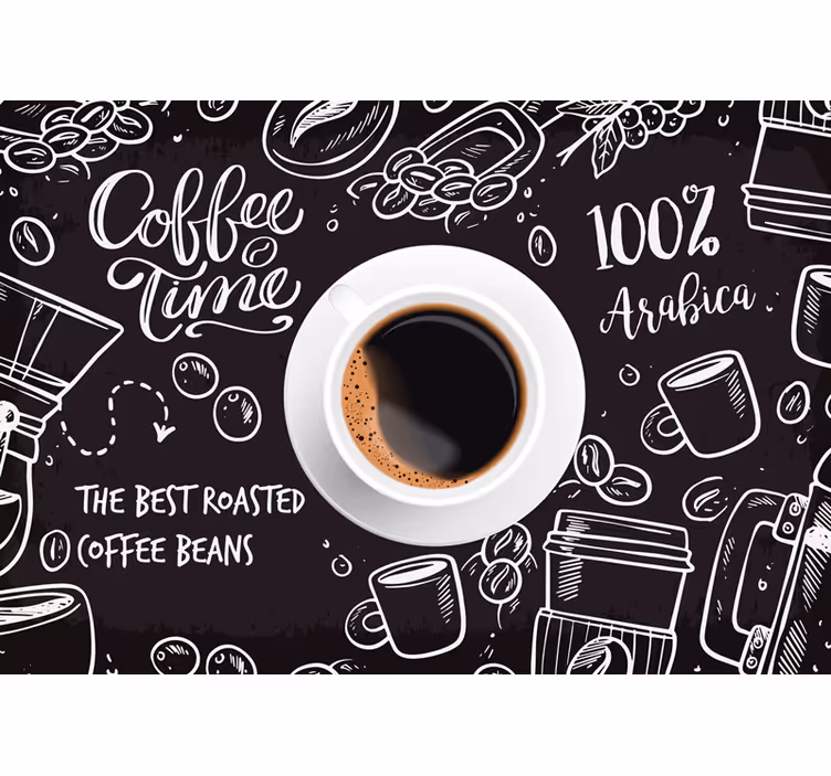 Store enrouleur noir images de café - TenStickers