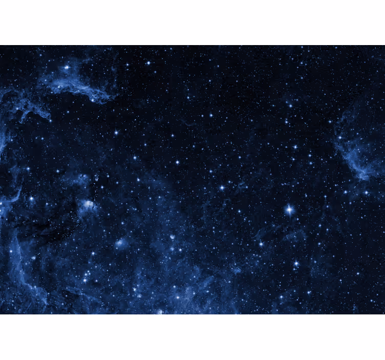 Store enrouleur noir mural galaxie avec constellations - TenStickers