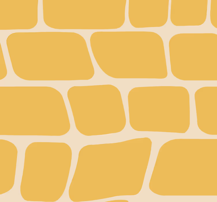 Store enrouleur jaune motif abstrait - TenStickers