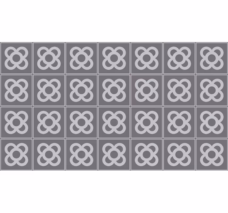 Store enrouleur gris motif panot de barcelone - TenStickers