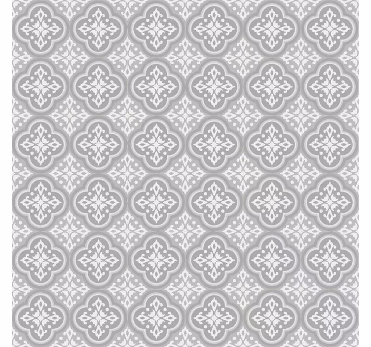 Store enrouleur gris carrelage hydraulique gris - TenStickers