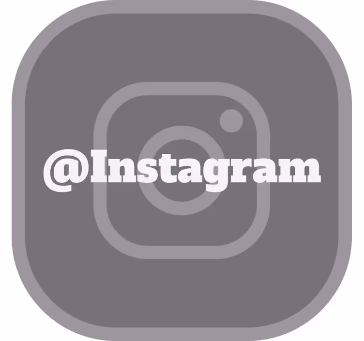 Store enrouleur gris votre instagram - TenStickers