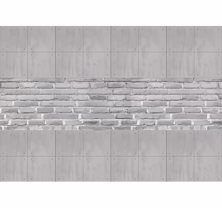 Store enrouleur gris panneaux en béton - TenStickers