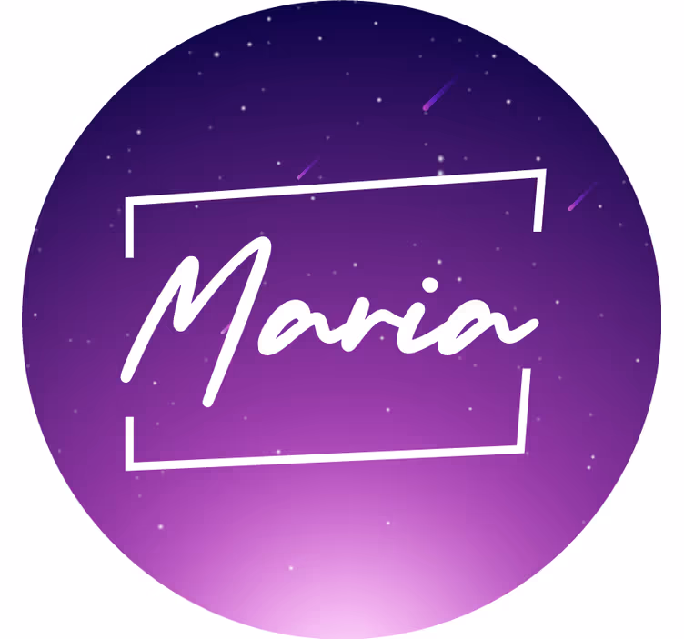 Store enrouleur violet galaxie violette avec nom - TenStickers