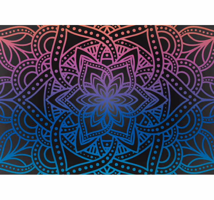 Store enrouleur bureau mandala complexité - TenStickers