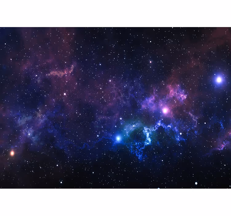 Store enrouleur bureau univers avec mille étoiles - TenStickers