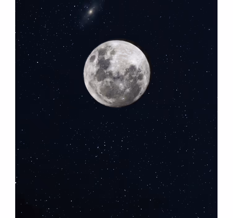 Store enrouleur bureau lune grise dans l'espace - TenStickers