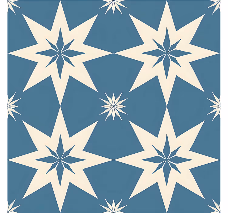 Store enrouleur bleu design étoilé bleu - TenStickers