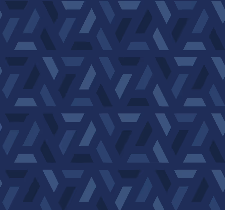 Store enrouleur bleu motif triangles - TenStickers