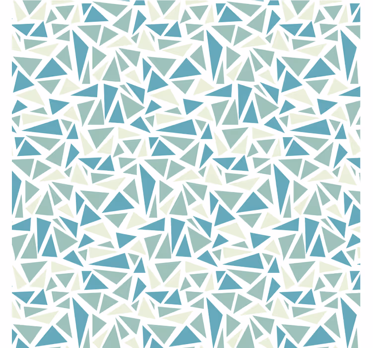 Store enrouleur bleu mosaïque rétro verte - TenStickers