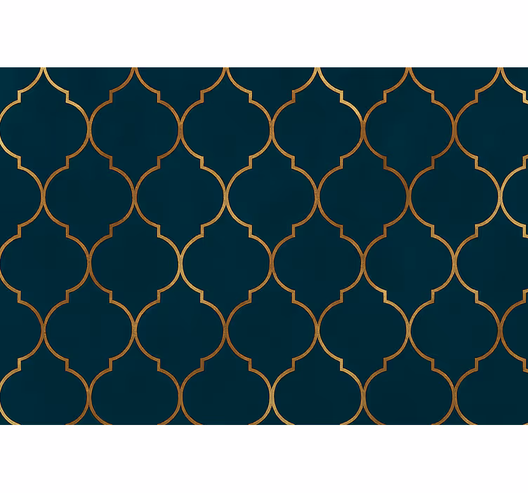 Store enrouleur moderne marocain doré - TenStickers