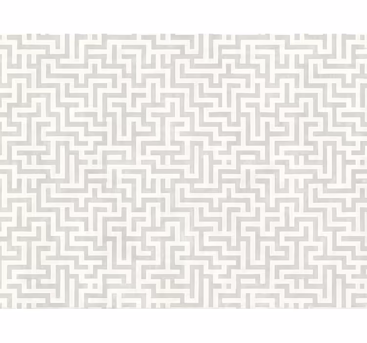 Store enrouleur moderne design labyrinthe argenté - TenStickers