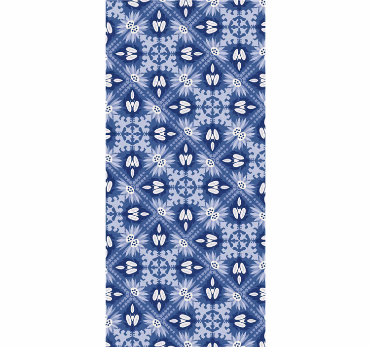 Store enrouleur bleu ornemental - TenStickers