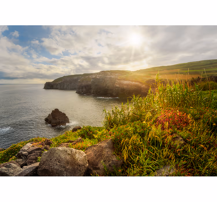 Store enrouleur bureau azores au lever du jour - TenStickers