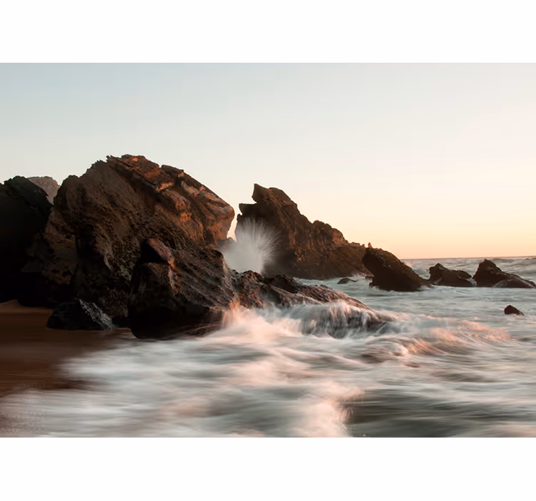 Store enrouleur bureau vagues atlantiques - TenStickers