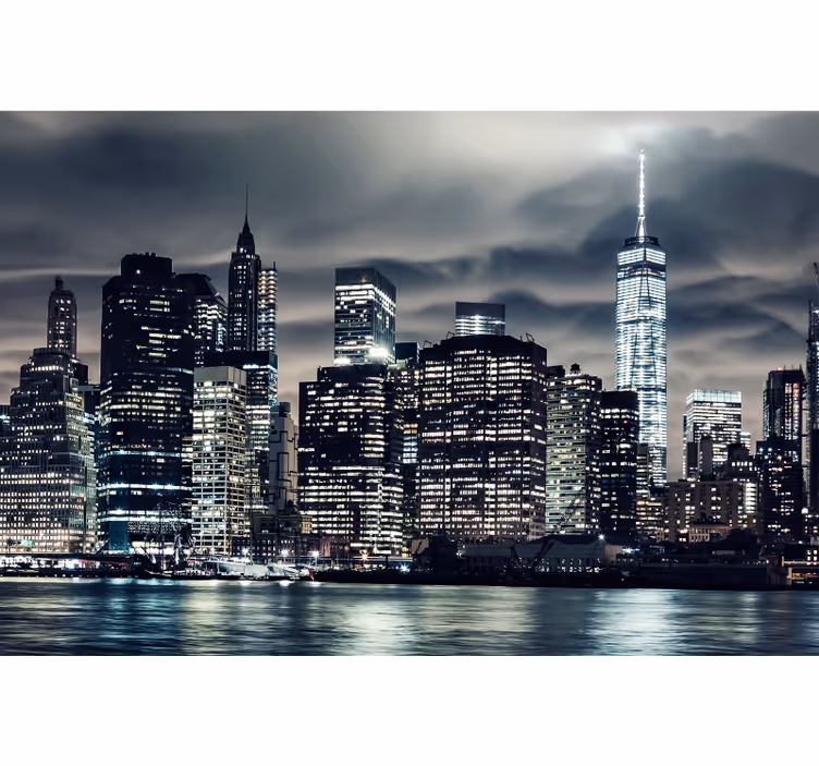 Store enrouleur bureau new york la nuit - TenStickers