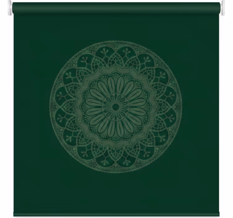 Store enrouleur vert motif mandala vert - TenStickers