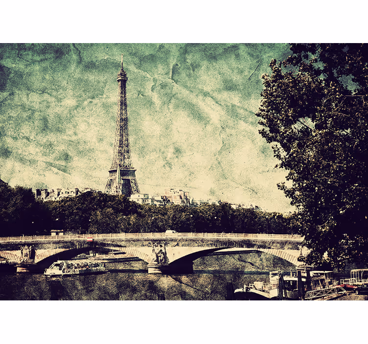 Store enrouleur bureau illustration de paris - TenStickers