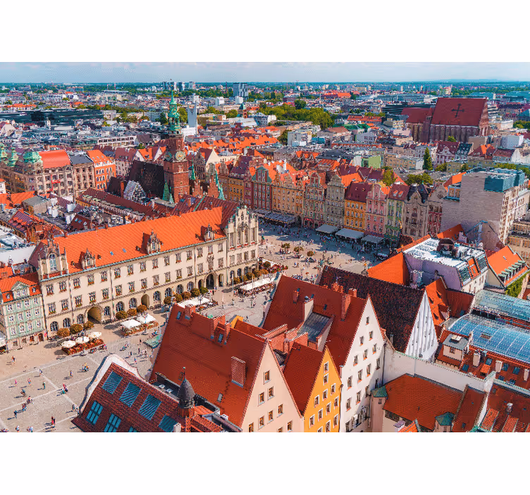 Store enrouleur bureau panorama de wrocław - TenStickers