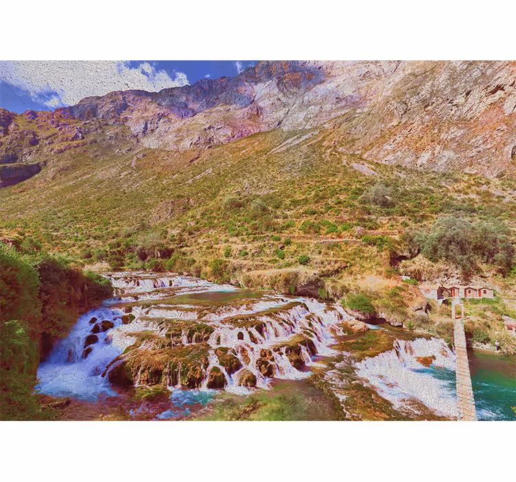 Store enrouleur bureau cascades de huancaya - TenStickers