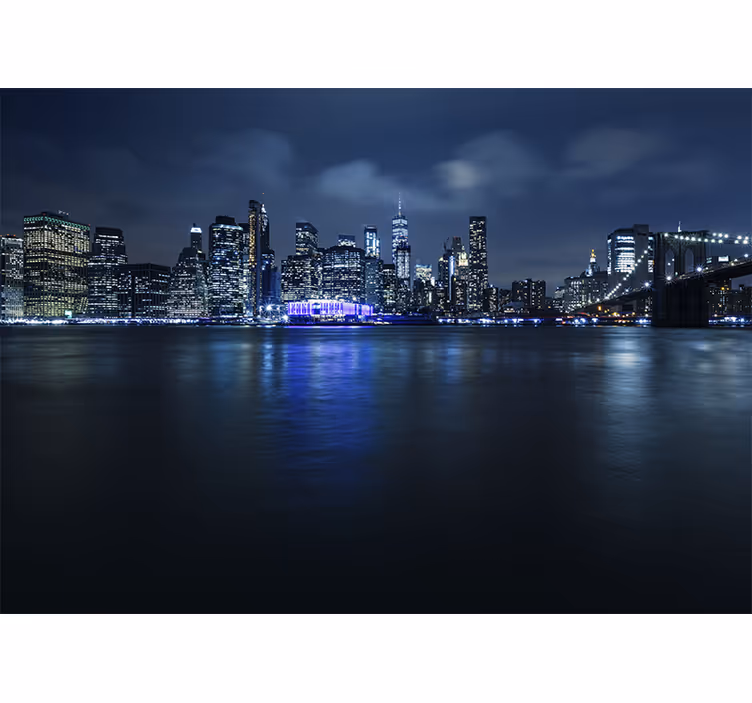 Store enrouleur bureau manhattan bleu de nuit - TenStickers