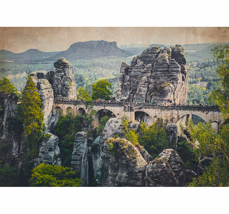 Store enrouleur bureau pont en pierre magnifique - TenStickers