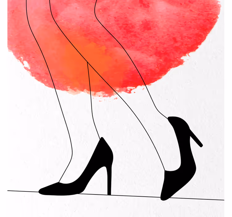 Store enrouleur bureau robe aquarelle ombragée - TenStickers