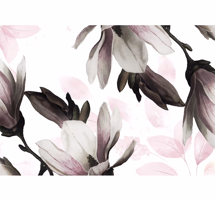 Store enrouleur bureau style floral glamour - TenStickers