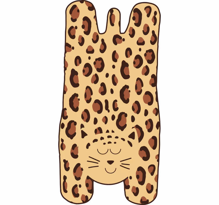 Store enrouleur beige motif guépard enfant - TenStickers