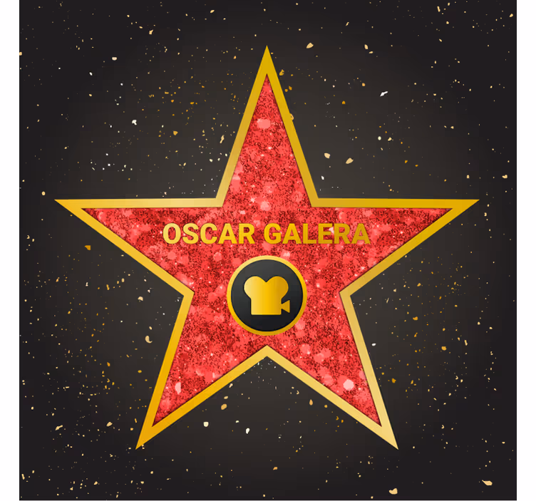 Store enrouleur chambre étoile hollywood personnalisable - TenStickers
