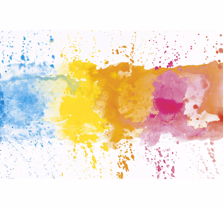 Store enrouleur chambre surface éclaboussée colorée - TenStickers