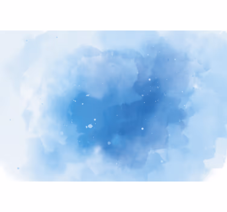 Store enrouleur chambre aquarelle bleue minimaliste - TenStickers