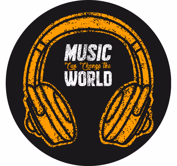 Store enrouleur pour chambre ado la musique change le monde - TenStickers