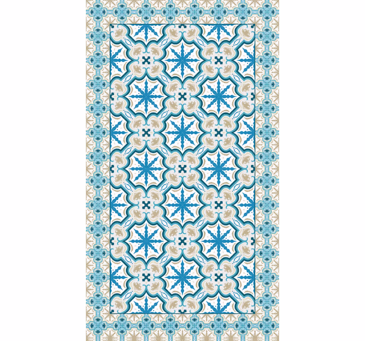 Store enrouleur chambre beija bleu et marron - TenStickers