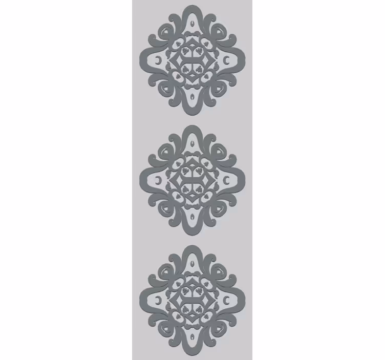 Store à enrouleur vintage motifs floraux complexes - TenStickers