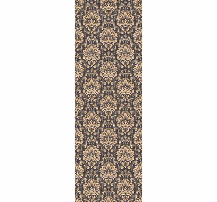 Store à enrouleur vintage design baroque doré - TenStickers