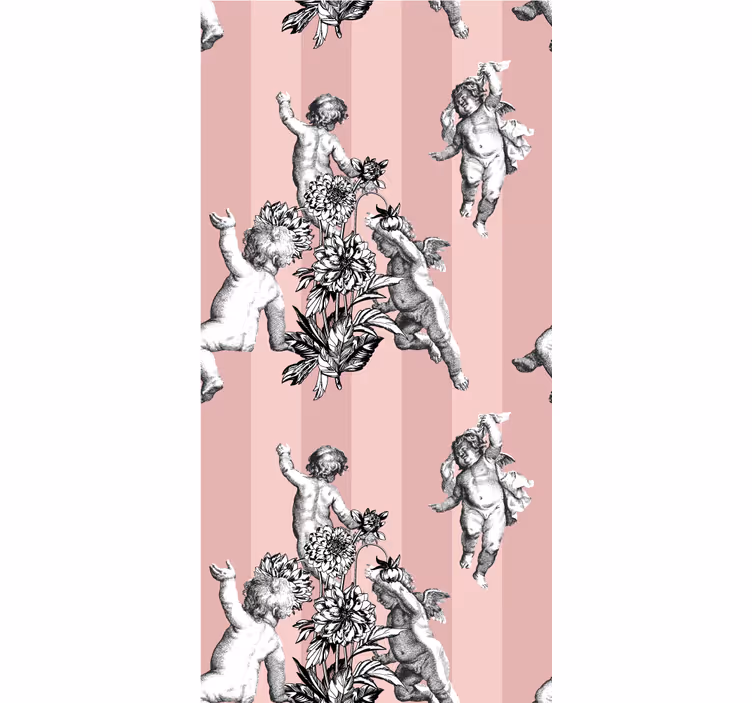 Store à enrouleur vintage motif rayé français - TenStickers