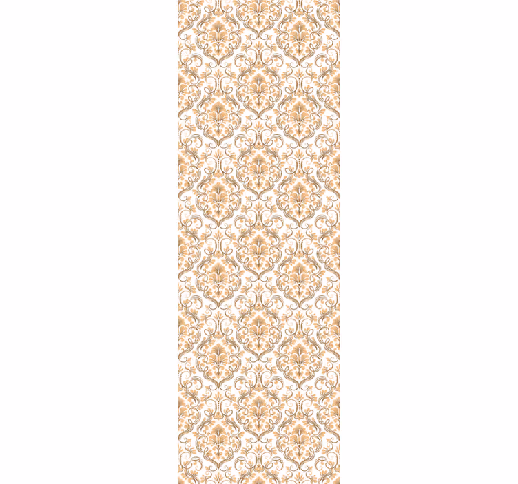 Store à enrouleur vintage style mandala doré et blanc - TenStickers