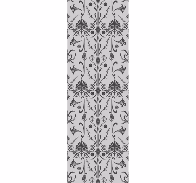 Store à enrouleur vintage motif floral gris provincial - TenStickers