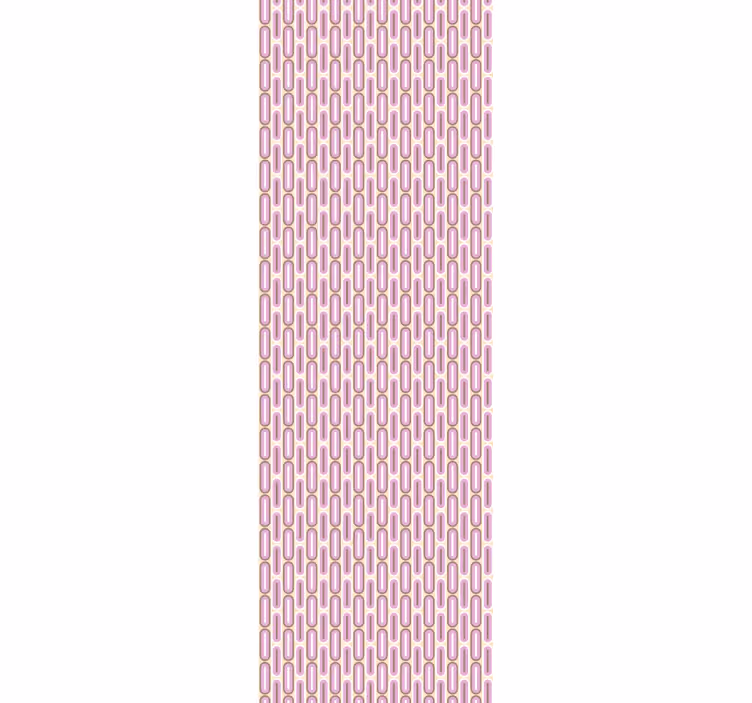 Store à enrouleur vintage forme géométrique rose 70's - TenStickers