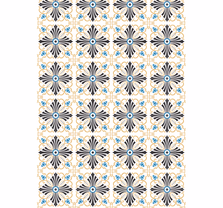 Store à enrouleur vintage design en spirale croisée - TenStickers