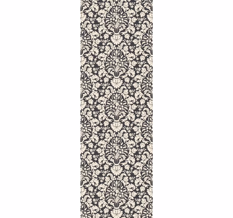 Store à enrouleur vintage motif floral détaillé - TenStickers