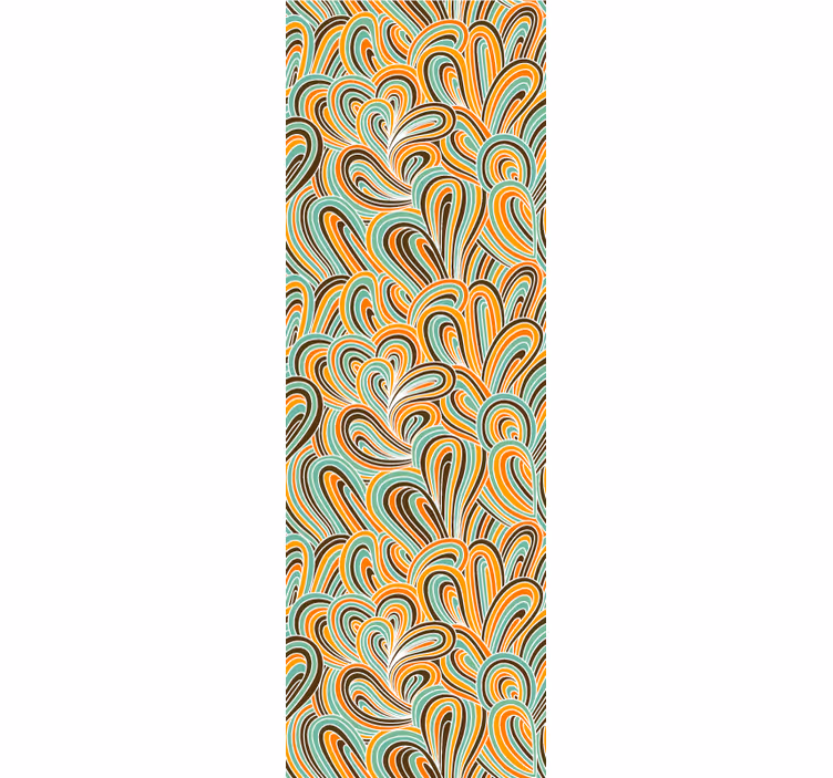 Store à enrouleur vintage vagues de couleurs pop - TenStickers