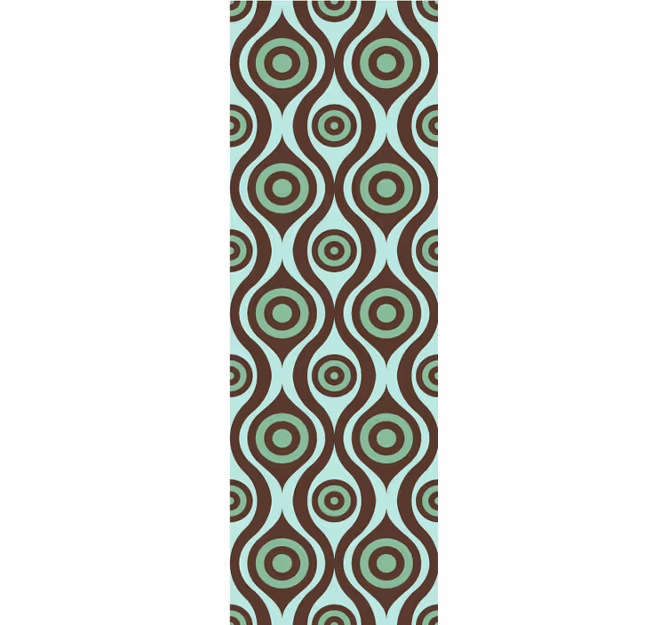 Store à enrouleur vintage motif 70's formes irrégulières - TenStickers
