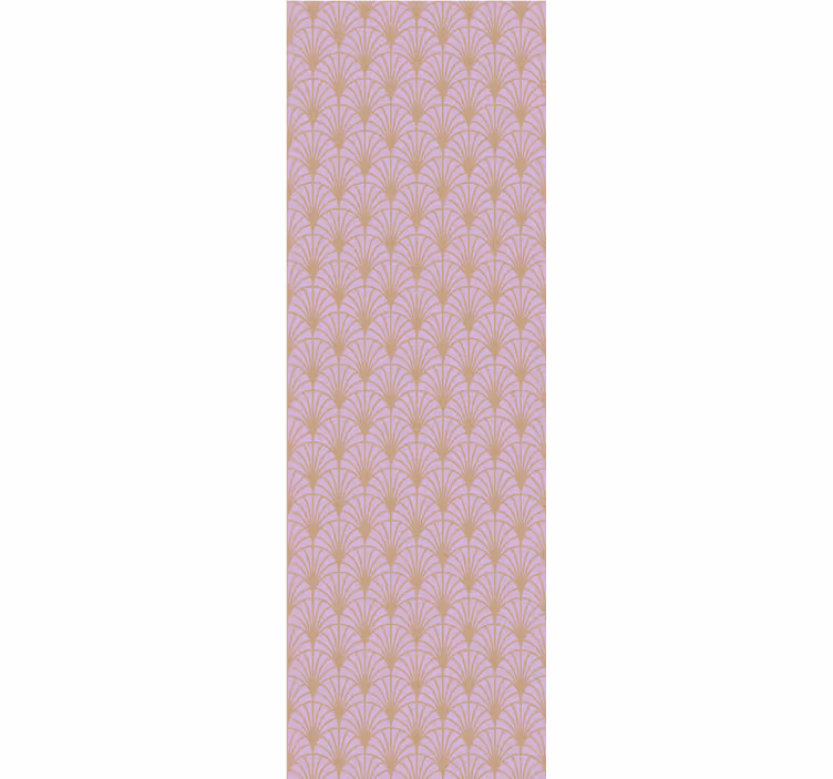 Store à enrouleur vintage motif écailles rose et or - TenStickers