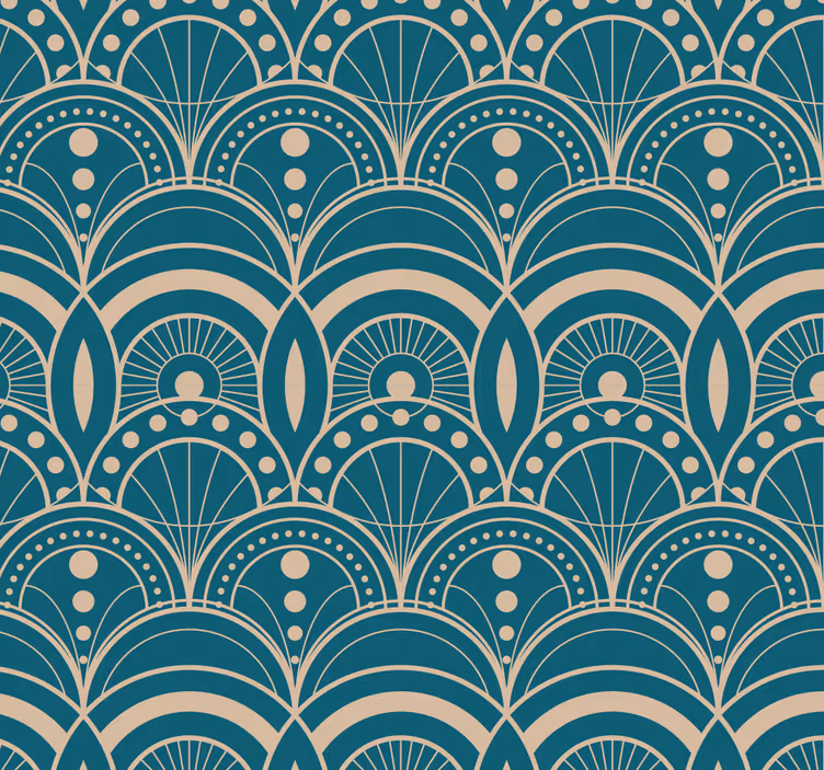 Store à enrouleur vintage art déco - TenStickers