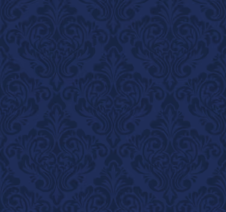 Store à enrouleur vintage bleu marine damassé - TenStickers