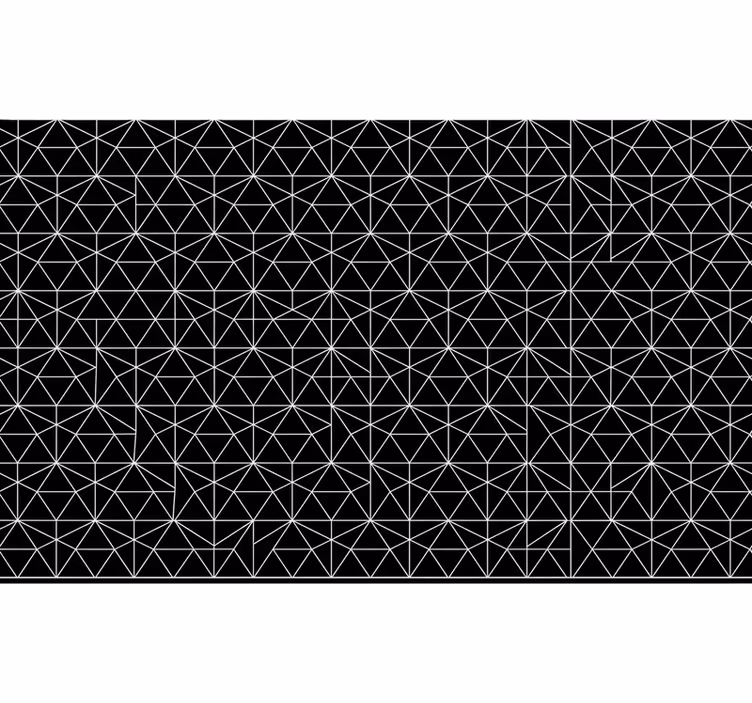 Store enrouleur noir motif étoiles linéaires - TenStickers