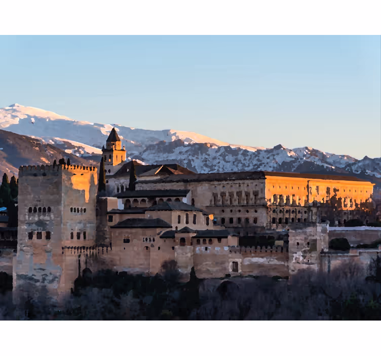 Store enrouleur bureau alhambra de grenade le soir - TenStickers