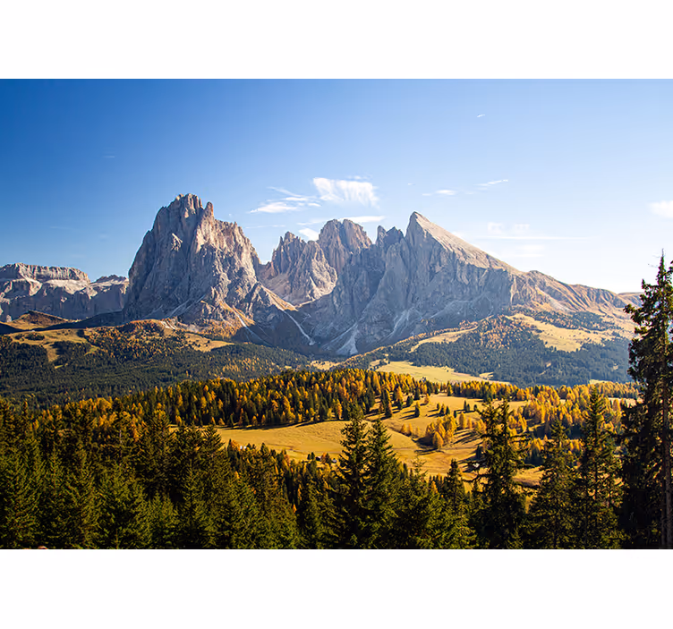 Store enrouleur bureau montagnes et vallées vertes - TenStickers